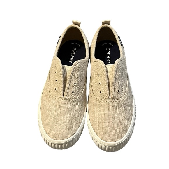 Sperry Crest Creeper CVO Tan Slip On Canvas Sneakers - Picture 2 of 11